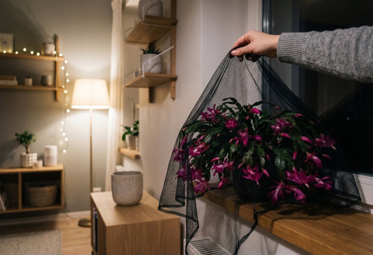 Een Simpel Zwart Doek Kan Nog Steeds De Bloei Van Uw Kerstcactus Midden In De Winter Redden