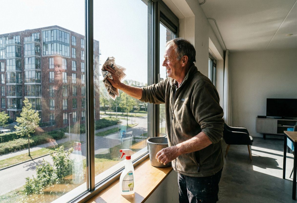 Einde Aan Het Poetsen Van Ramen Dit Oude Door Seni
